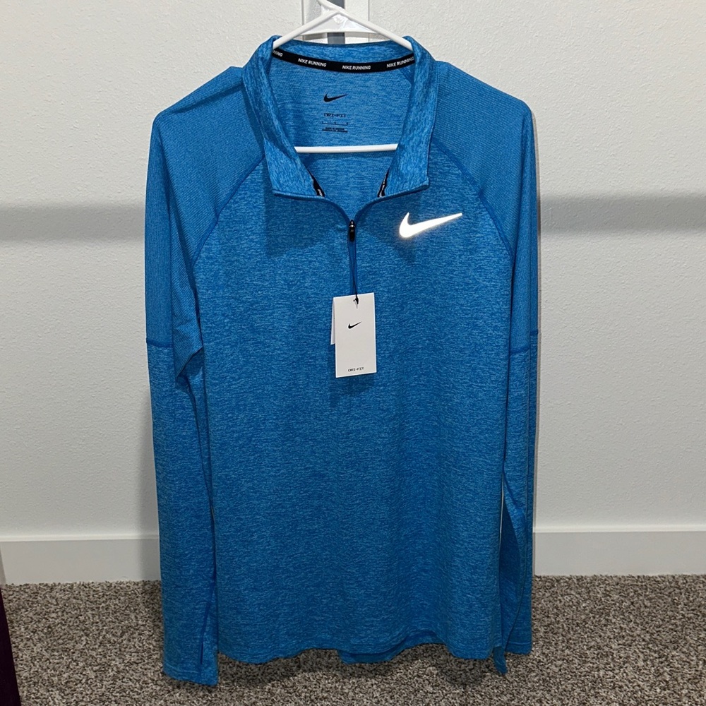 Men’s Nike Blue Quarter Zip Running Top